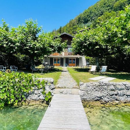 Les Clapotis Chambres Pieds Dans L Eau Lac D Annecy Angon Exterior foto