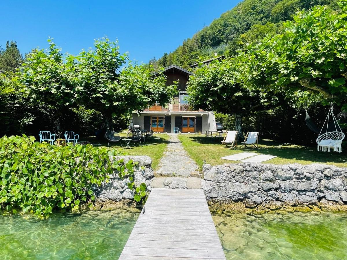 Les Clapotis Chambres Pieds Dans L Eau Lac D Annecy Angon Exterior foto